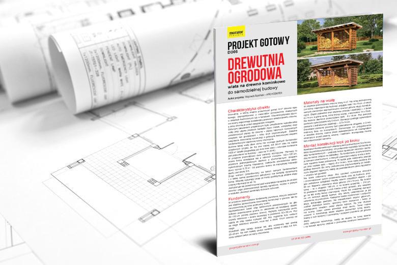 PROMOCJA: Projekt drewutni ogrodowej (dwa warianty)