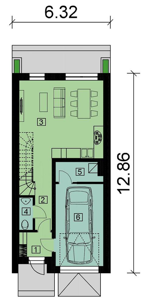 Rzut parteru POW. 0,0 m²