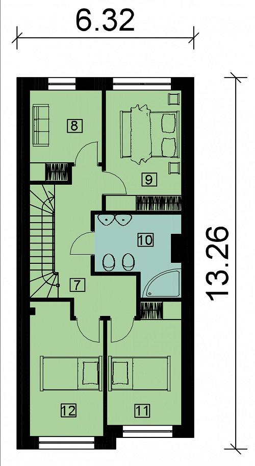 Rzut piętra POW. 0,0 m²