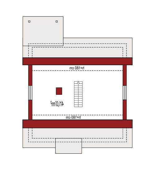 Rzut poddasza lustro: do indywidualnej adaptacji