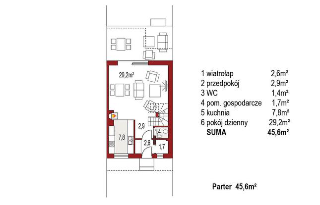 Rzut parteru POW. 0,0 m²