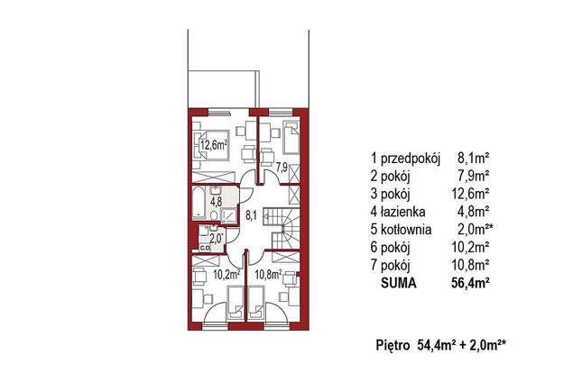 Rzut poddasza POW. 0,0 m²