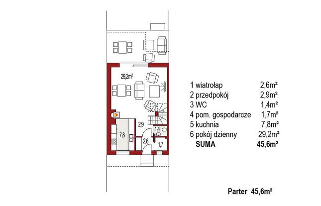 Rzut parteru POW. 0,0 m²