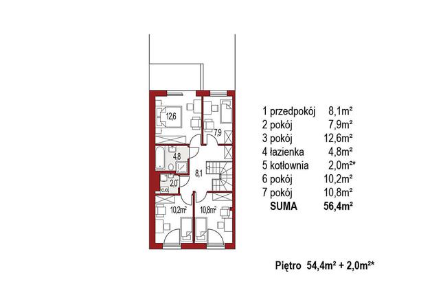 Rzut piętra POW. 0,0 m²