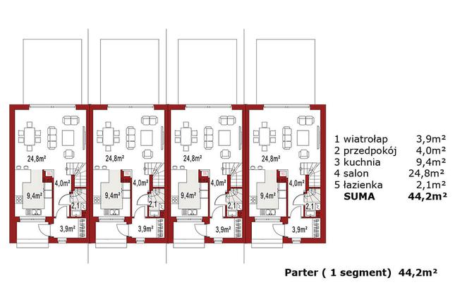 Rzut parteru POW. 0,0 m²