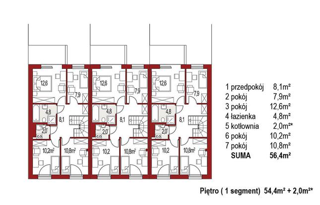 Rzut piętra POW. 0,0 m²