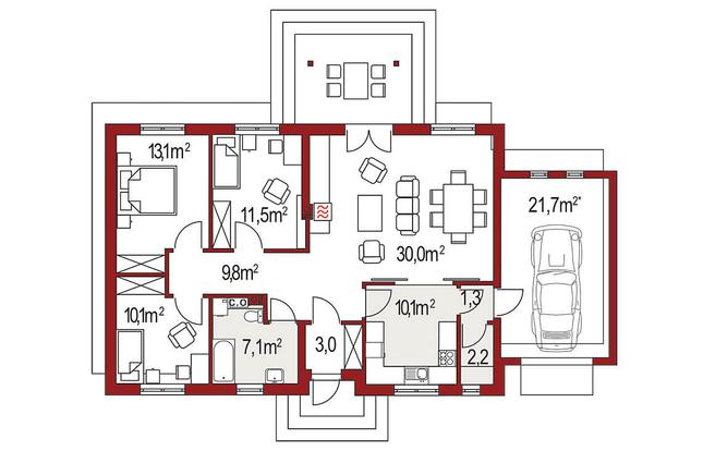 Rzut parteru POW. 0,0 m²