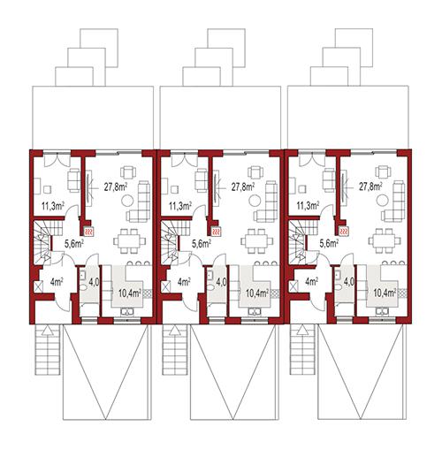 Rzut parteru POW. 0,0 m²