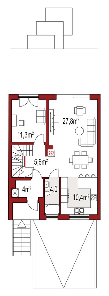 Rzut parteru POW. 0,0 m²