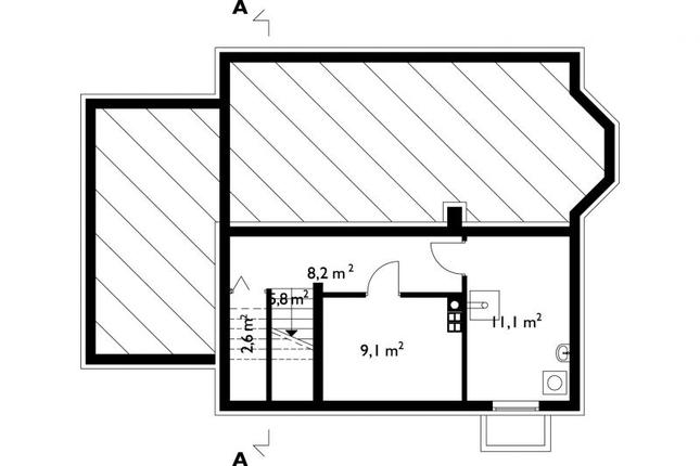 Rzut piwnicy POW. 36,8 m²