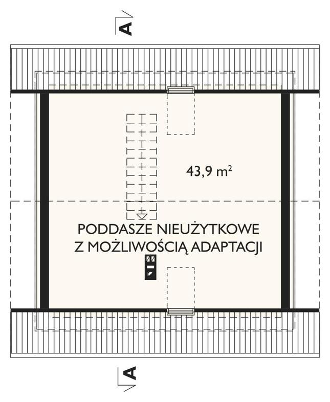 Rzut poddasza POW. 0,0 m²