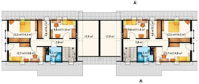 Rzut poddasza POW. 60,2 m²