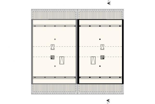 Rzut strychu POW. 0,0 m²
