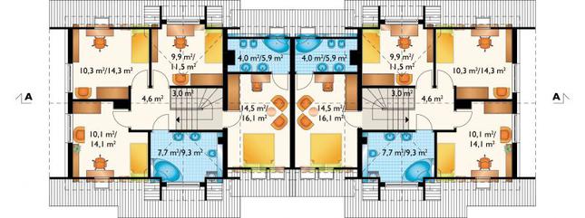 Rzut poddasza POW. 78,8 m²