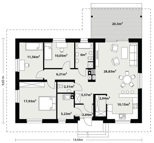 Rzut parteru POW. 0,0 m²