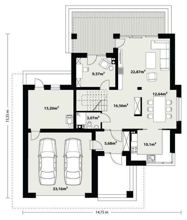 Rzut parteru POW. 0,0 m²