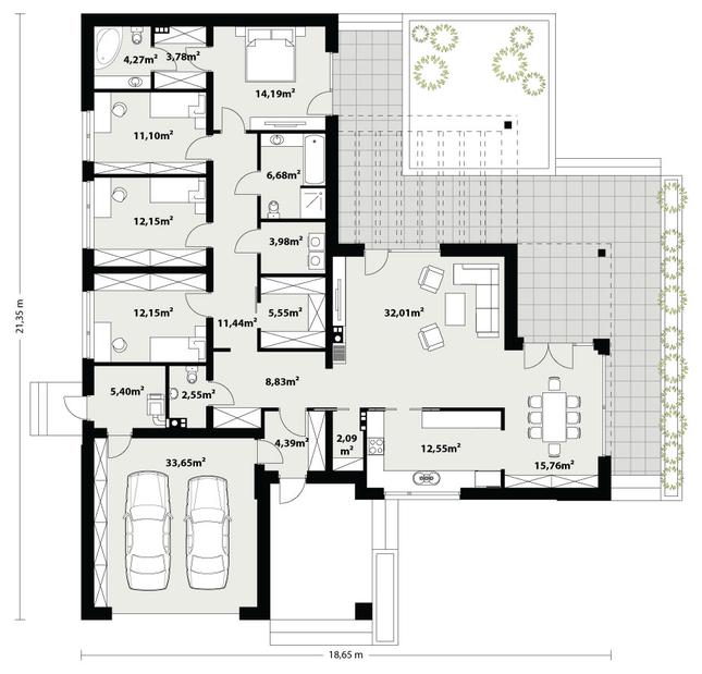 Rzut parteru POW. 0,0 m²