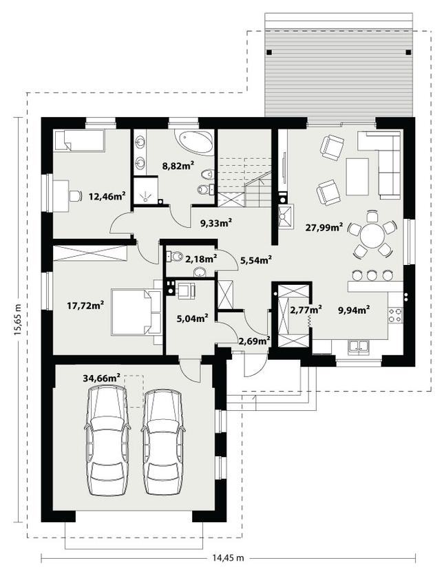 Rzut parteru POW. 0,0 m²