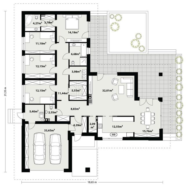 Rzut parteru POW. 0,0 m²