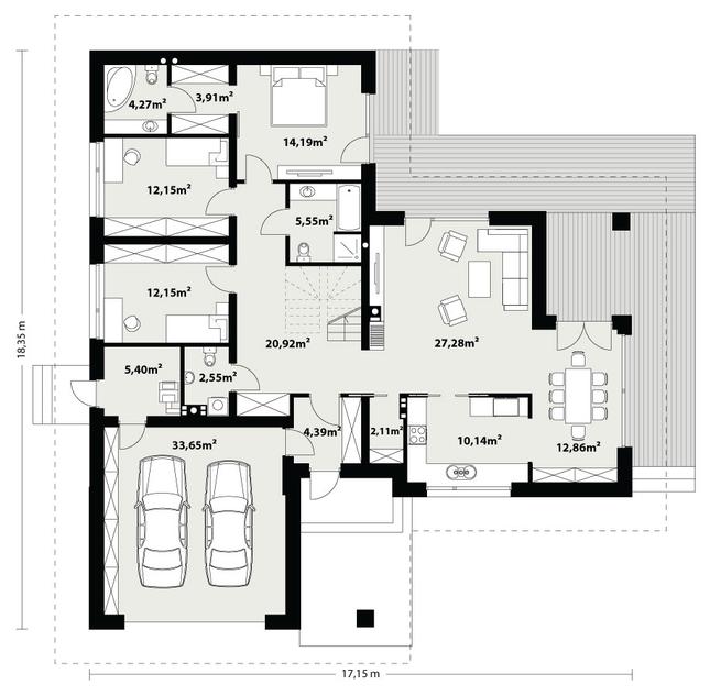 Rzut parteru POW. 0,0 m²
