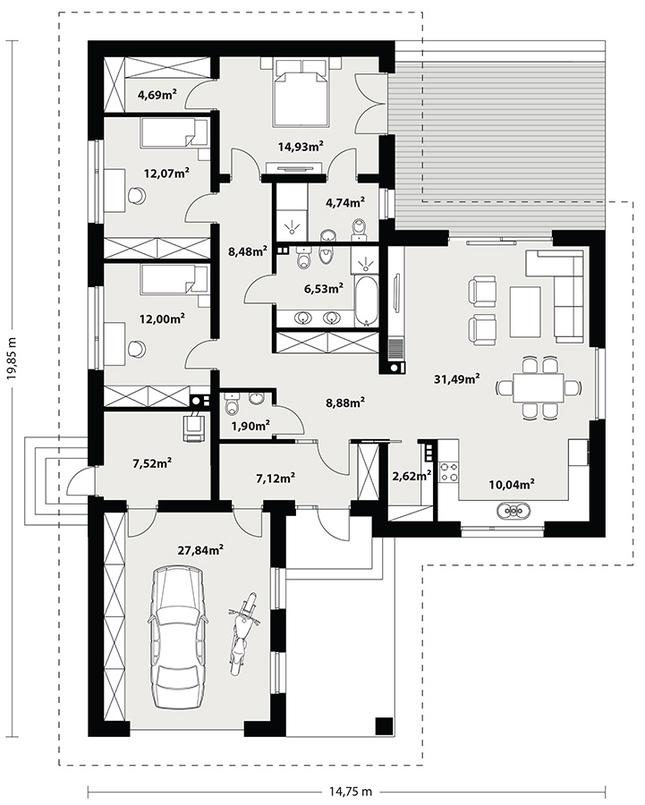 Rzut parteru POW. 0,0 m²