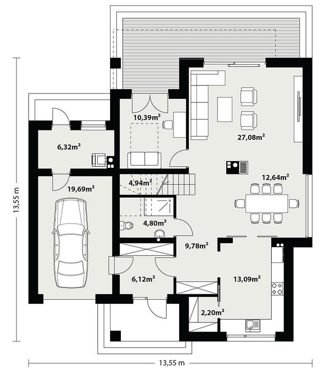 Rzut parteru POW. 0,0 m²