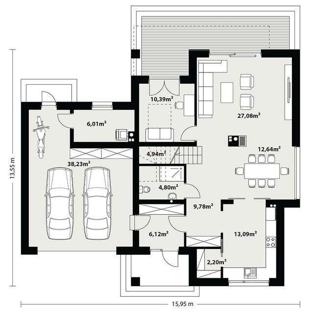 Rzut parteru POW. 0,0 m²