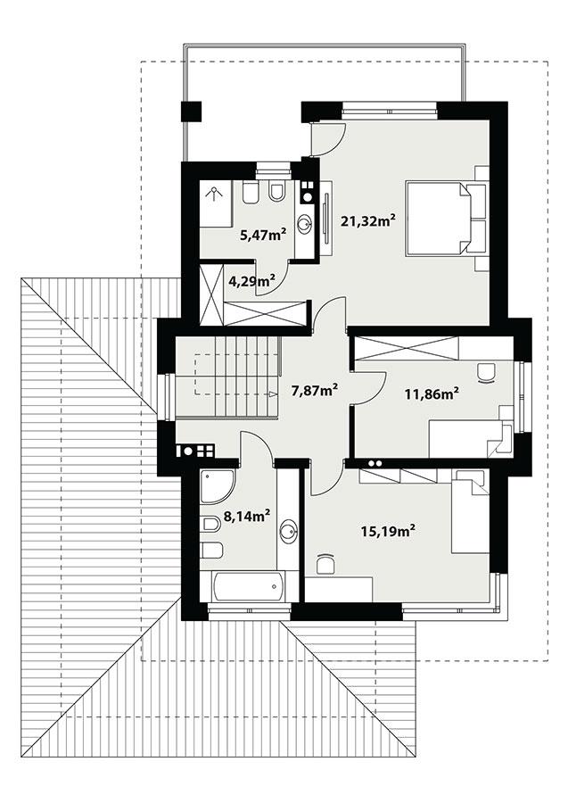 Rzut piętra POW. 0,0 m²