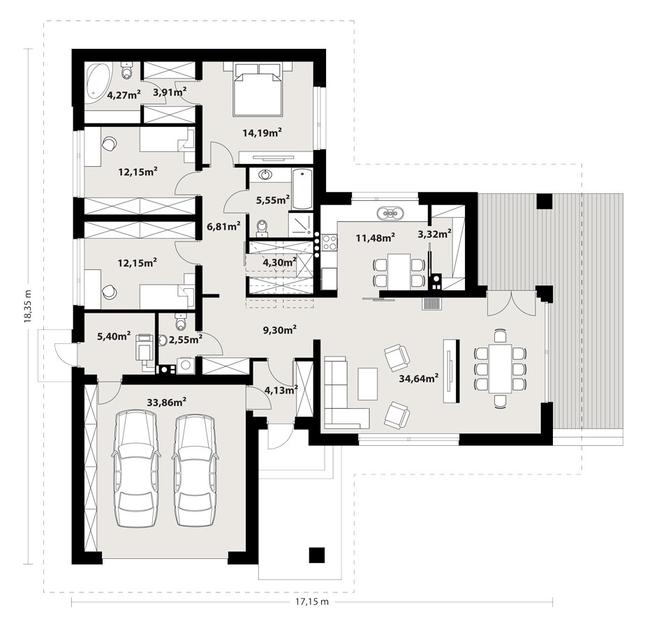 Rzut parteru POW. 0,0 m²