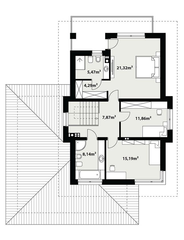 Rzut piętra POW. 0,0 m²