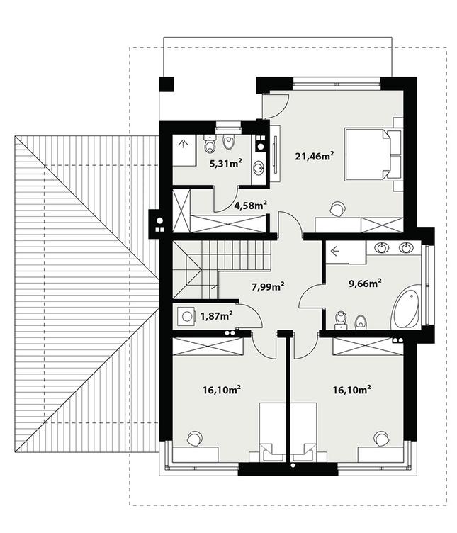 Rzut piętra POW. 0,0 m²
