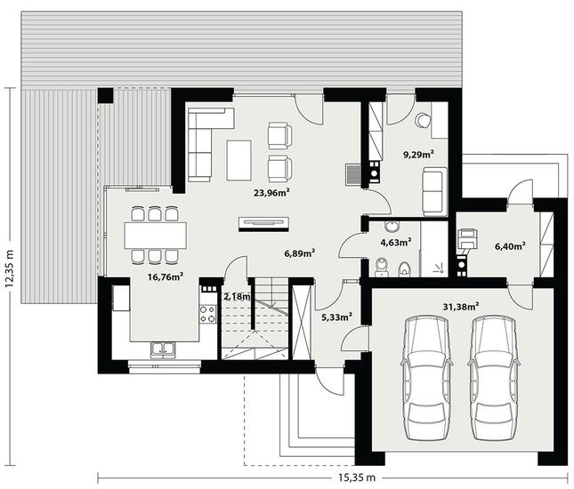 Rzut parteru POW. 0,0 m²