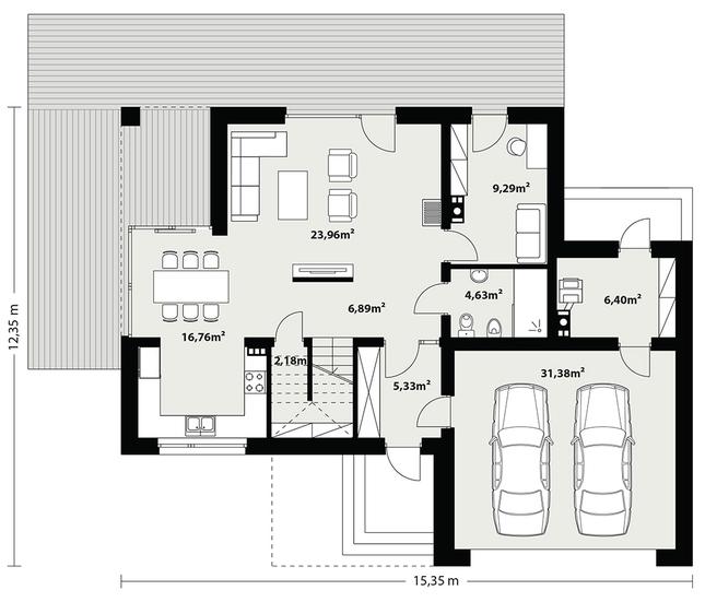 Rzut parteru POW. 0,0 m²