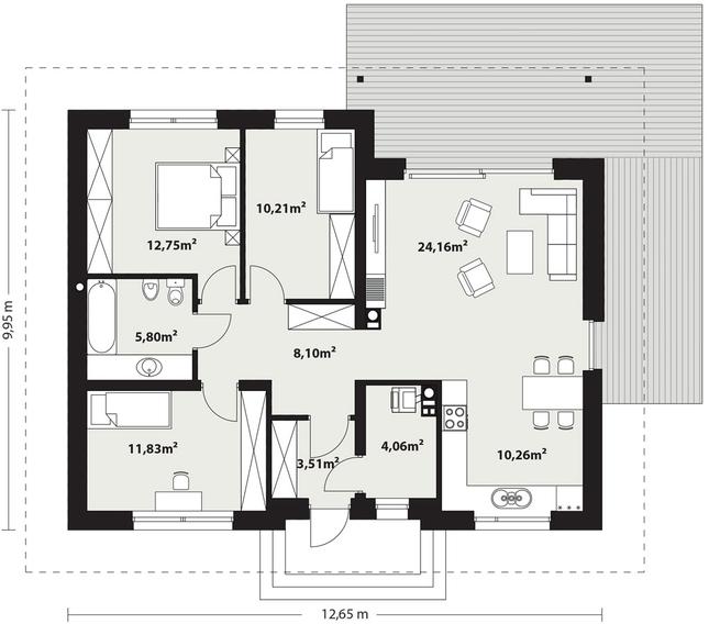 Rzut parteru POW. 0,0 m²