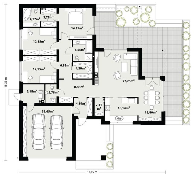 Rzut parteru POW. 0,0 m²