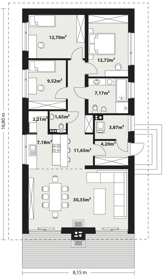 Rzut parteru POW. 0,0 m²