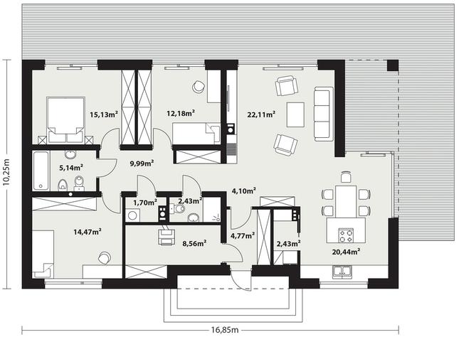 Rzut parteru POW. 0,0 m²