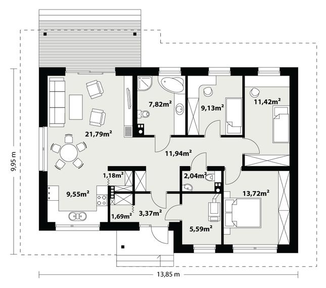 Rzut parteru POW. 0,0 m²