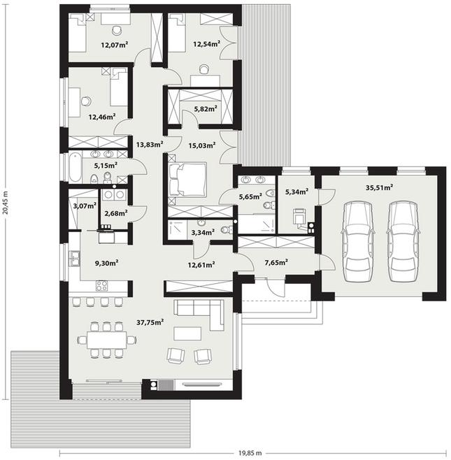 Rzut parteru POW. 0,0 m²