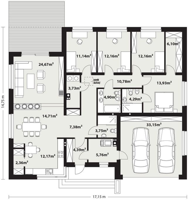 Rzut parteru POW. 0,0 m²