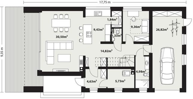 Rzut parteru POW. 0,0 m²