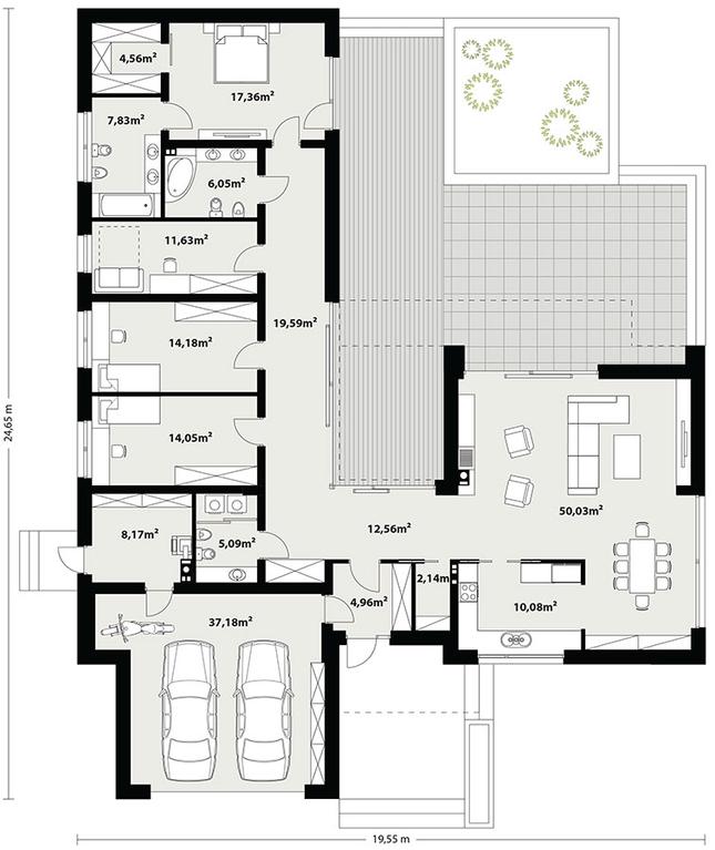Rzut parteru POW. 0,0 m²