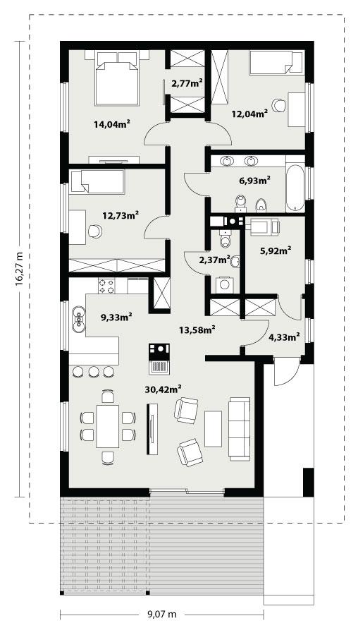 Rzut parteru POW. 0,0 m²