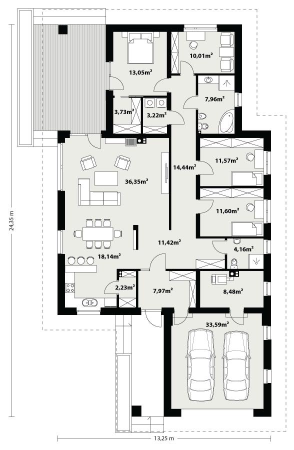 Rzut parteru POW. 0,0 m²