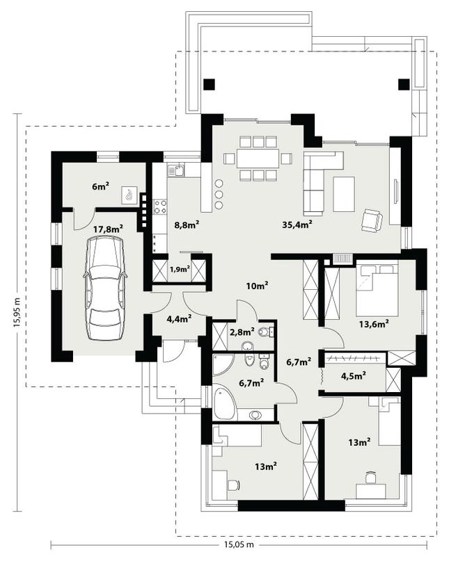 Rzut parteru POW. 0,0 m²