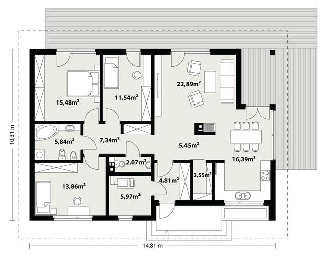 Rzut parteru POW. 0,0 m²