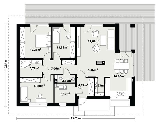 Rzut parteru POW. 0,0 m²
