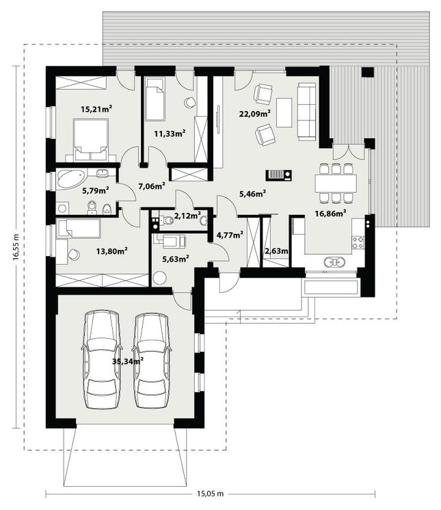 Rzut parteru POW. 0,0 m²