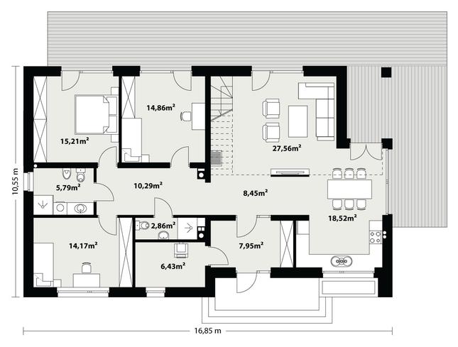 Rzut parteru POW. 0,0 m²
