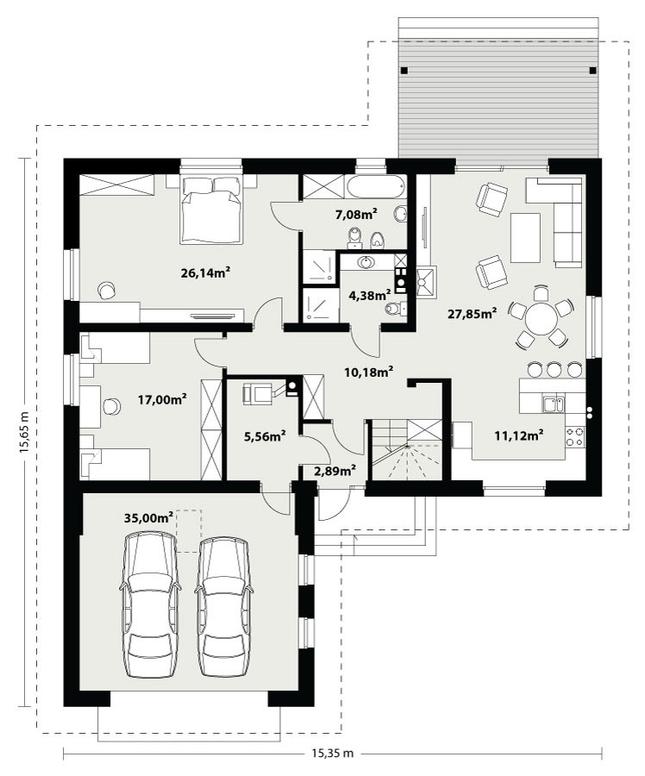 Rzut parteru POW. 0,0 m²